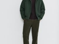 Утеплённая куртка с капюшоном, Зеленый