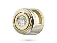 Подвеска из желтого золота с бриллиантом э0301пд04175900