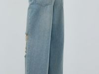 Джинсы со средней посадкой, Голубой