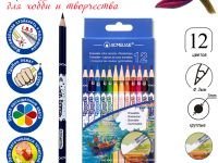 Набор карандашей стираемых цветных Acmeliae 12 цв, картонном футляре