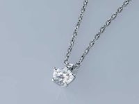 Классическая подвеска из серебра э0612пд05220201_white