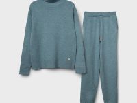 Комплект трикотажный для девочек: джемпер, брюки