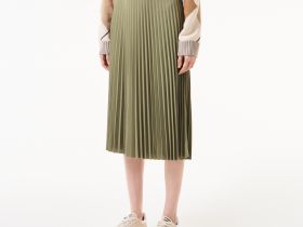 Женская плиссированная юбка Lacoste