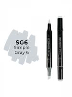 Маркер двухсторонний на спиртовой основе Sketchmarker Brush Цвет Простой серый 6