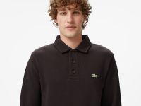 Мужская толстовка Lacoste с воротником-поло из хлопка