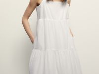 Сарафан из хлопка длины миди