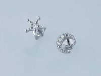 Пусеты из серебра э0612пс04202767