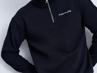 Толстовка на молнии с воротником-стойкой