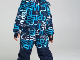 Комплект вязаный для мальчика: шапка, снуд