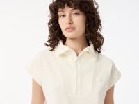 Женская толстовка Lacoste с высоким воротом на молнии без рукавов