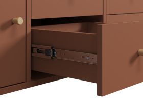 Стеллаж Кейн 2-149x75 Терракотовый