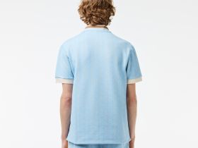 Мужское поло Lacoste классического кроя с монограммой