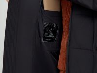 Пуховое пальто с воротником-стойкой