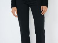 Джинсы клёш с высокой посадкой, Серый