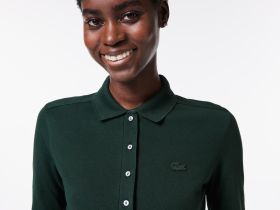 Женское поло Lacoste приталенного кроя из эластичного хлопка
