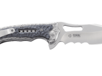 Складной нож CRKT Fossil™ BLACK WITH VEFF SERRATIONS™, сталь 8Cr13MoV, рукоять сталь 2Cr13, накладки G10