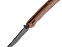 Складной нож SRM Asika 411L-MN, сталь 14C28N, рукоять микарта