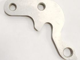 Держатель заднего переключателя "петух" Meta №235 фрезерованный (серебристый)