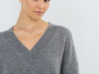 Джемпер из мягкой пряжи с шерстью, Серый