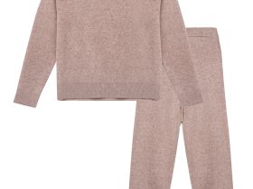 Комплект трикотажный для девочек: джемпер, брюки
