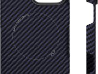 Клип-кейс VLP Kevlar для Apple iPhone 16 Pro с MagSafe Тёмно-синий