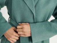 Пальто oversize силуэта с шерстью