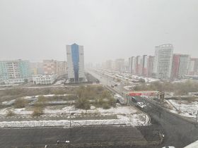 Фотофакт: в Якутске выпал первый снег