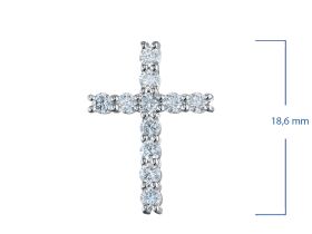 Подвеска из белого золота с бриллиантами э4701пд11159100