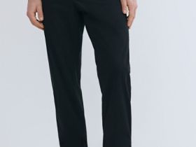 Базовые брюки-чиносы Regular, Черный
