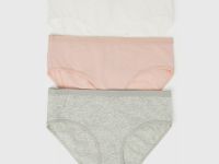 Трусы средней посадки, 3 шт., Белый