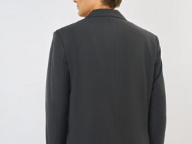 Однобортный пиджак из смесовой шерсти, Серый