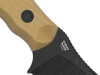 Туристический нож Kizer Bulldog, сталь 14C28N, рукоять G10, коричневый