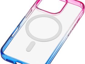 Клип-кейс uBear Fusion Mag для Apple iPhone 16 Pro Max Синий/Зелёный