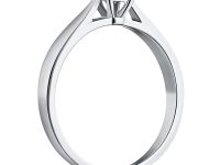 Помолвочное кольцо из белого золота с бриллиантом э4001кц09150800