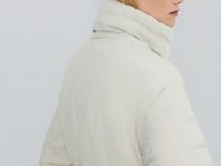 Утеплённая куртка с поясом, Бежевый