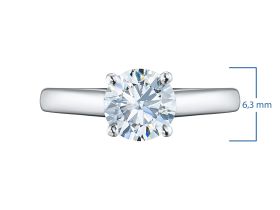 Классическое кольцо из серебра э0612кц11102400_white