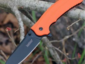 Складной нож Kershaw Barricade, сталь 8Cr13MoV, рукоять GFN, оранжевый