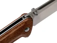 Складной нож Magnum Slim Brother Wood - Boker 01MB723, сталь 440A Satin, рукоять дерево, коричневый