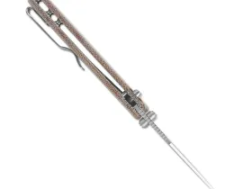 Складной нож Kizer Drop Bear 2, сталь Nitro-V, рукоять микарта, коричневый