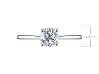 Классическое кольцо из белого золота э4712кц08210868_white