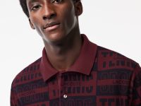 Мужское поло Lacoste L.12.12 с принтом