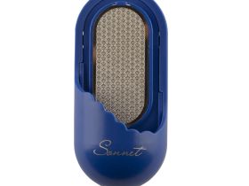Точилка-наждак с зажимом "Сонет", 9,5х3,8 см, синяя