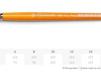 Кисть пони №4 плоская Tintoretto "Pony" на короткой ручке