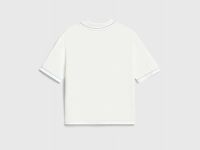 Вязаное поло для девочек, Белый