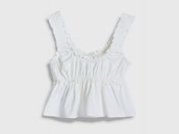Текстильный топ для девочек, Белый