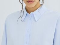 Рубашка из хлопка, Голубой