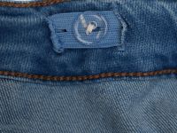 Брюки текстильные джинсовые для девочек