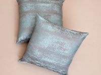 Подушка декоративная Роспись/Pittura, бирюзовая