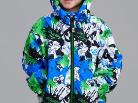 Куртка текстильная с полиуретановым покрытием для мальчиков (ветровка)