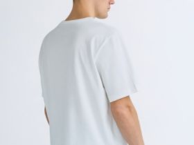 Футболка из хлопка с принтом, Белый